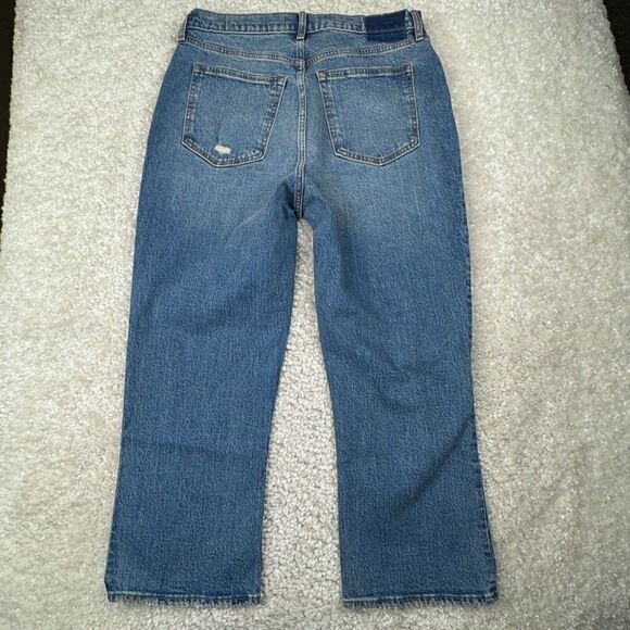 Abercrombie & Fitch Ultra High Rise Kick Flare Jean Distressed NEW - Picture 3 of 13